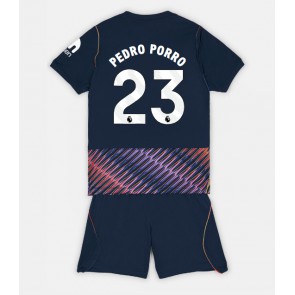 Tottenham Hotspur Pedro Porro #23 Bortaställ Barn 2026-27 Kortärmad (+ Korta byxor)